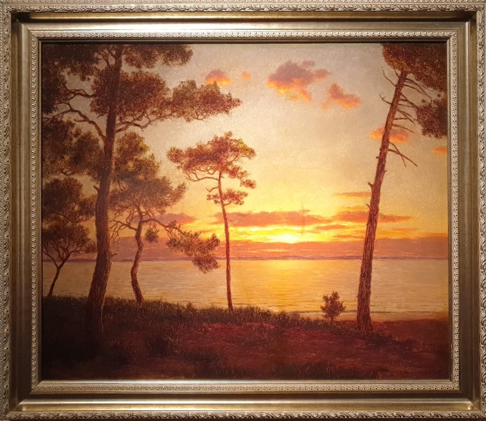 Закат на озере, около 1927-1930