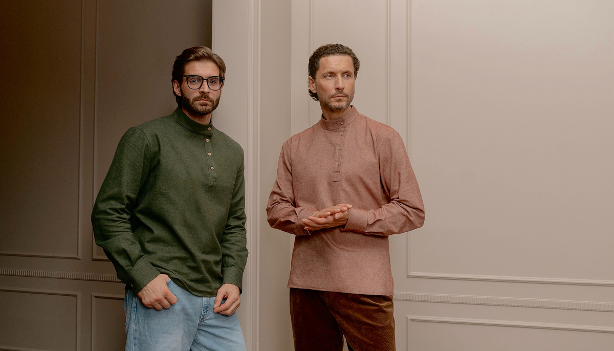 Рубашки в русском стиле. Соворотка.