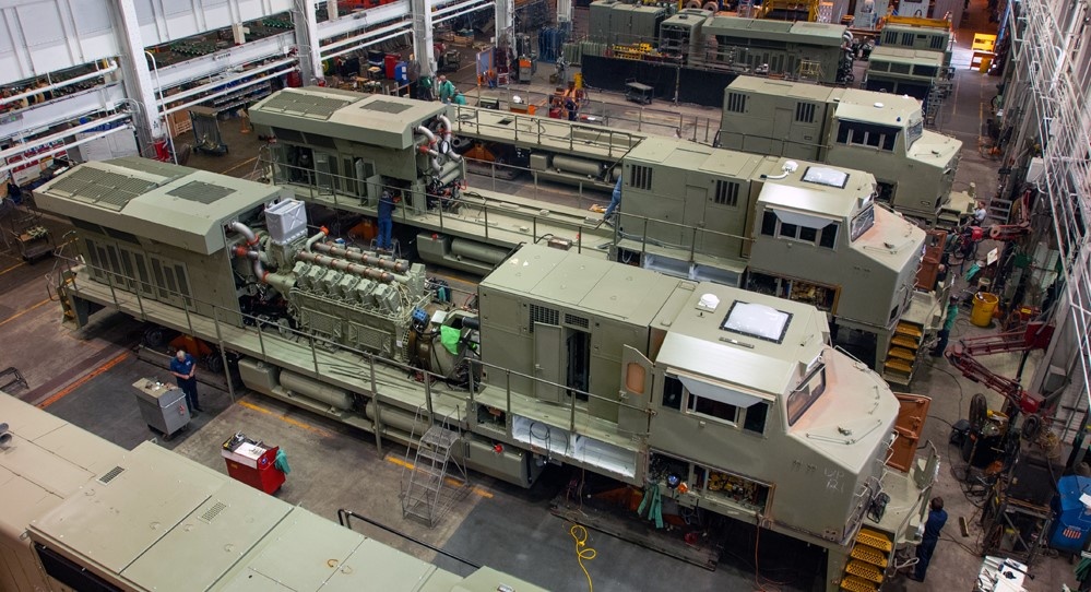Производство тепловозов на заводе Wabtec в Эри. Источник: Greg McDonnell