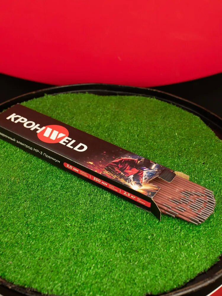 Электроды сварочные КРОНWELD МР-3 Премиум, диаметр 3,0 мм, упаковка 2,5 кг, фото 2