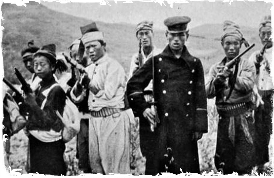 Корейские повстанцы, выступающие против японского правления в начале XX века