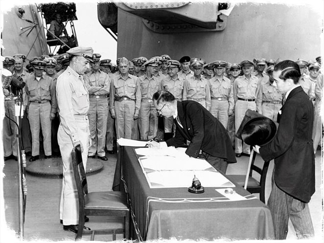 Подписание Японией Акта о капитуляции 2 сентября 1945 г.