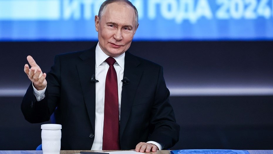    Президент РФ Владимир Путин, 19 декабря 2024. Итоги года Автор фото: ТАСС