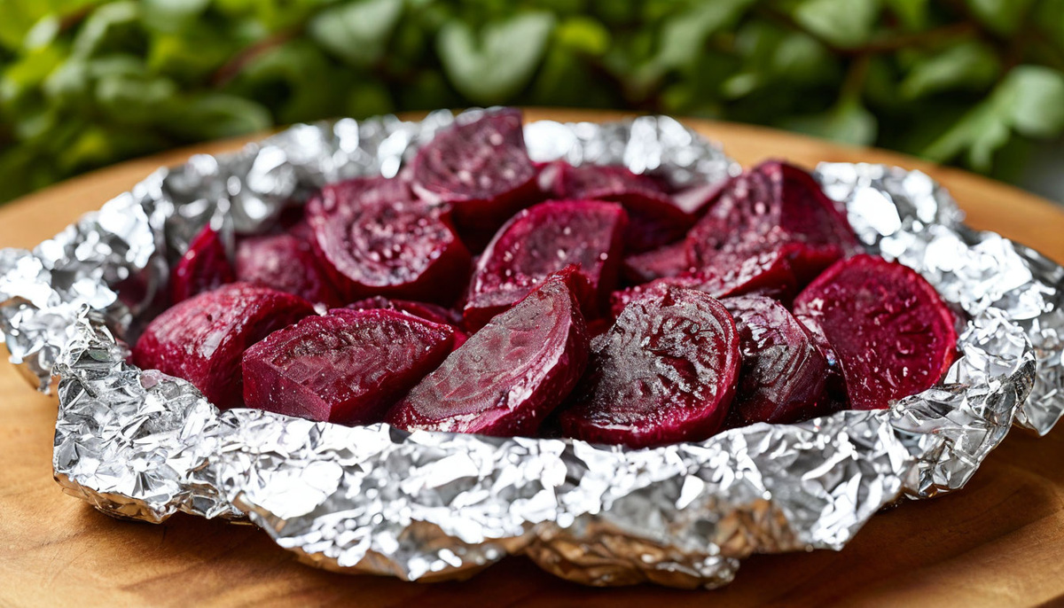 У запеченной свеклы ярко выраженный вкус, глубокий рубиновый цвет