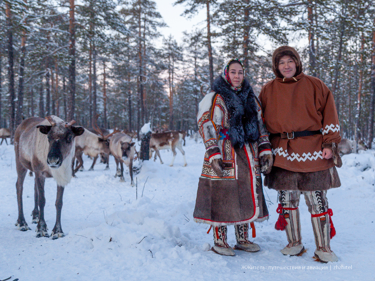 Семья оленеводов Сопочиных
