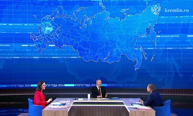    Скриншот видео пресс-службы Кремля