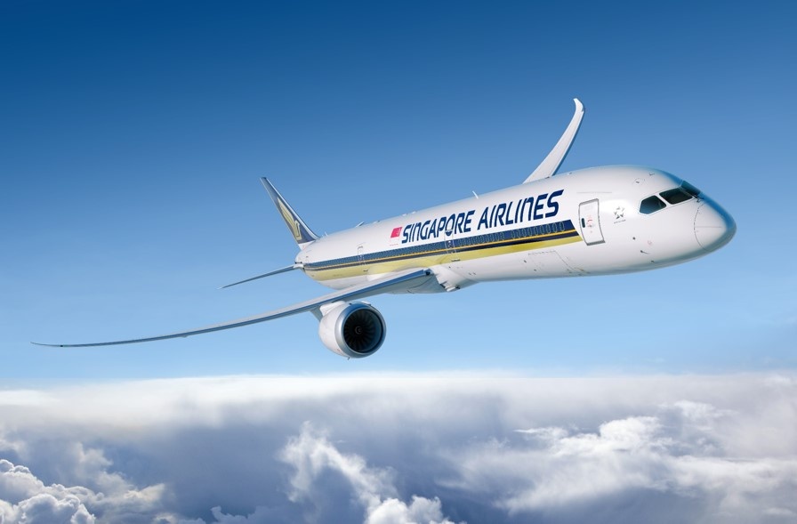 Самолёт авиакомпании Singapore Airlines. Фото с сайта https://www.singaporeair.com/