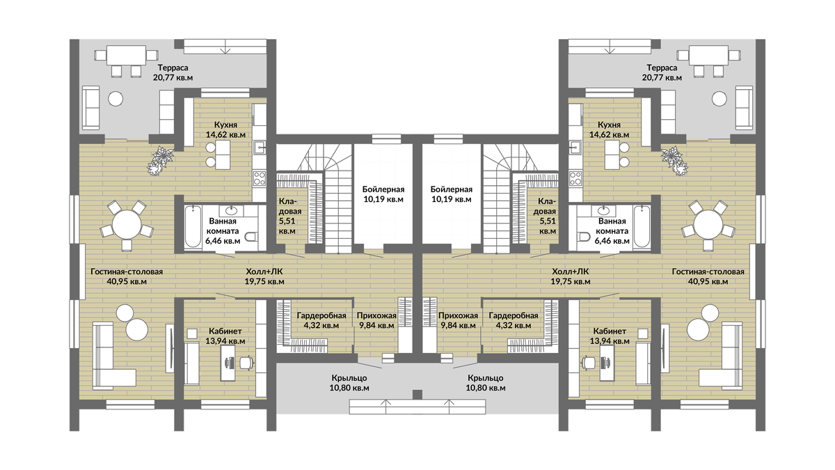 План 1-ого этажа