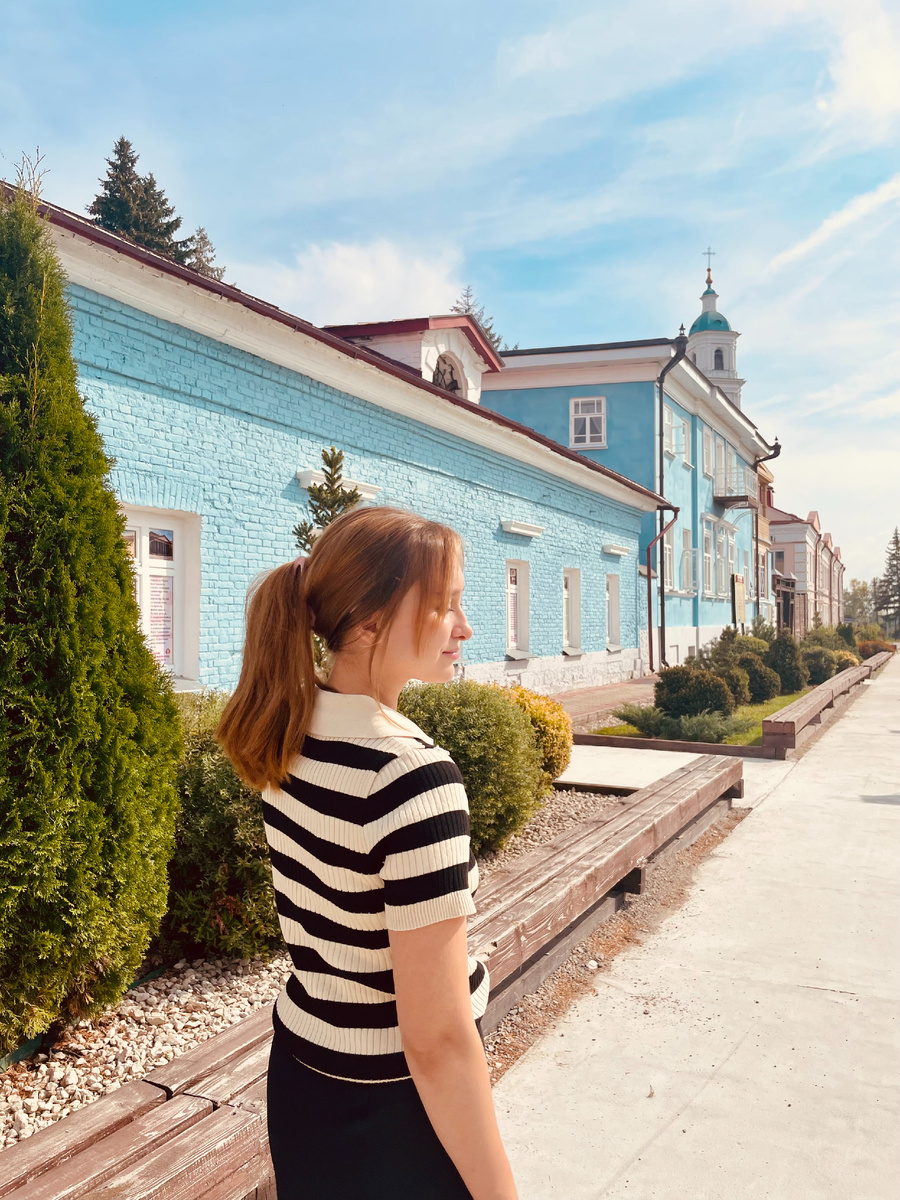 В исторической части города.