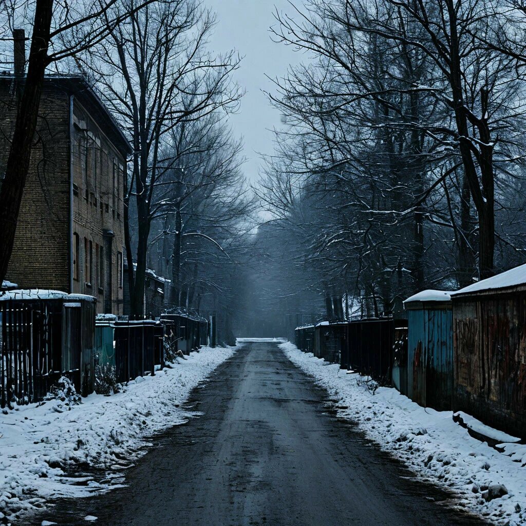 Темный переулок.