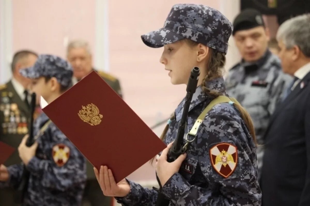    В самарском лицее № 124 открылся первый кадетский класс Росгвардии