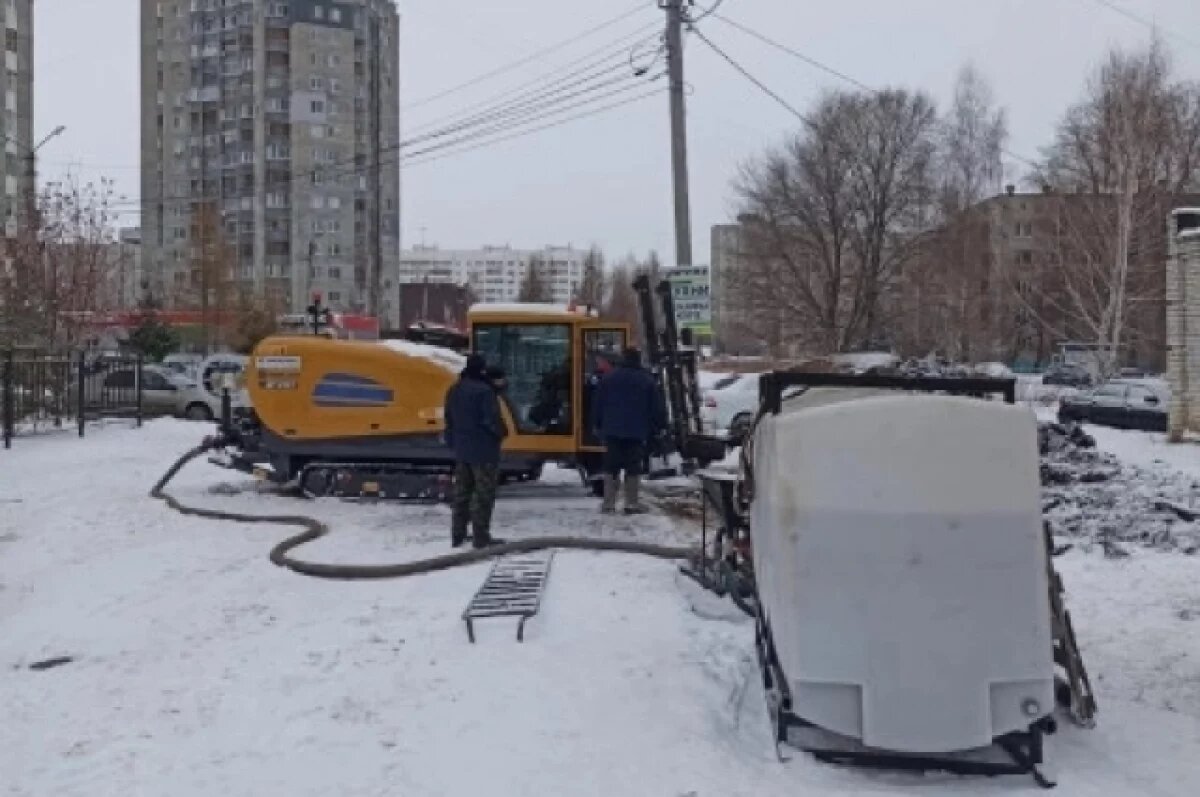    В Ульяновске три участка сетей проложили бестраншейным способом
