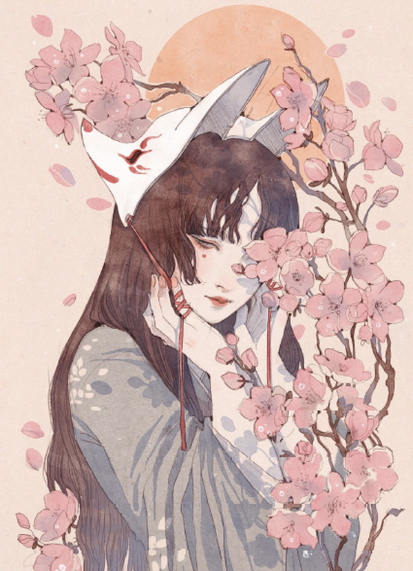     лисица кицунэ Екатерина Щетинина