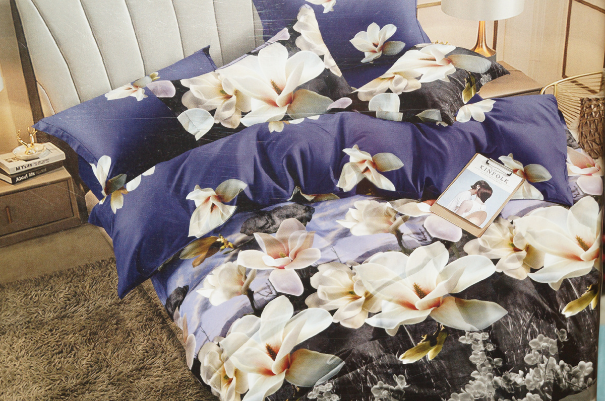 Пододеяльник 150 х 220 см , простыня 150 х 220 см Наволочки 70  х70 см - 2 шт 