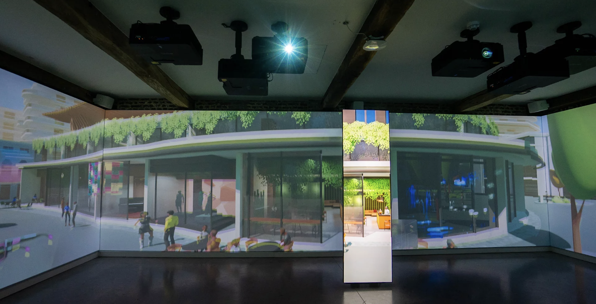 Проекторы BenQ LU960ST2 в центре The Flax (фото с сайта benq.com)