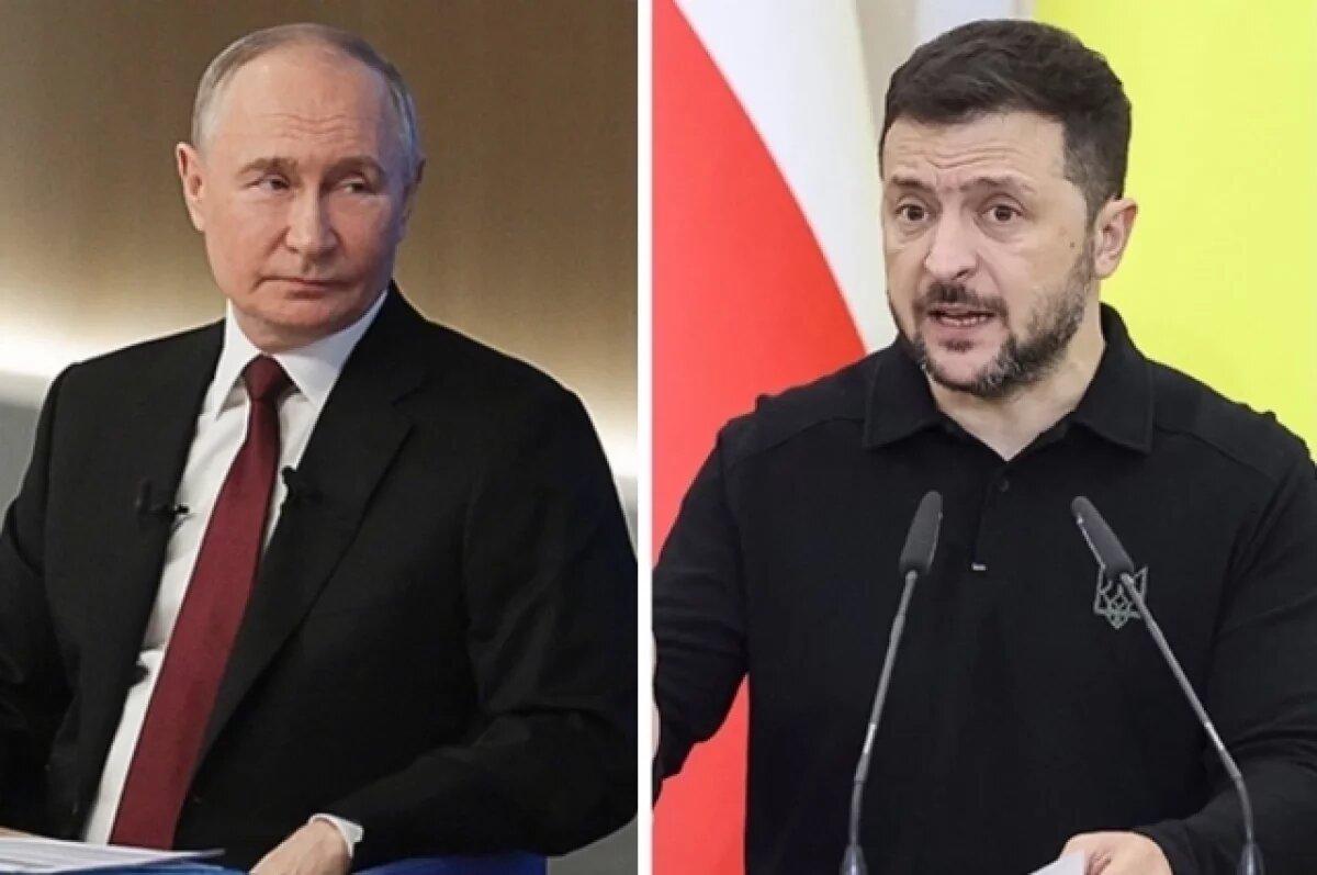    Владимир Путин, Владимир Зеленский.