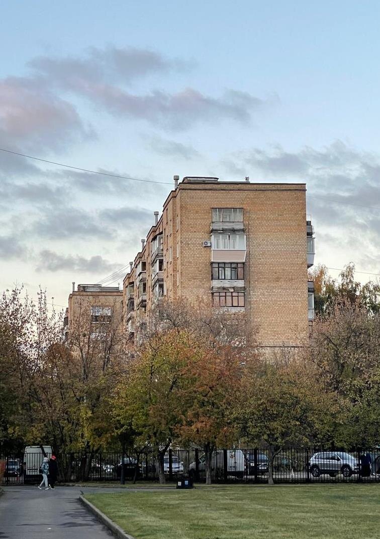 прямо рядом с домом - вход в парк Коломенское. Тихо и зелено.