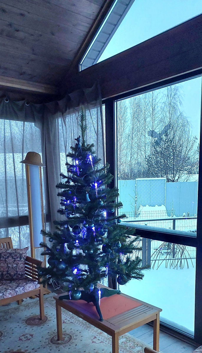 На веранде дачи