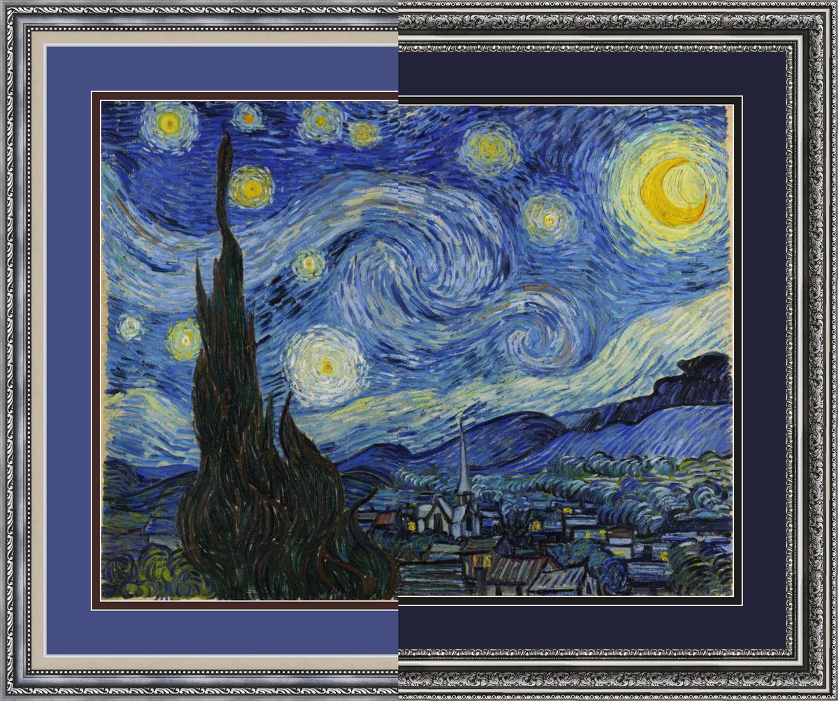 Разные варианты оформления одного произведения искуства.