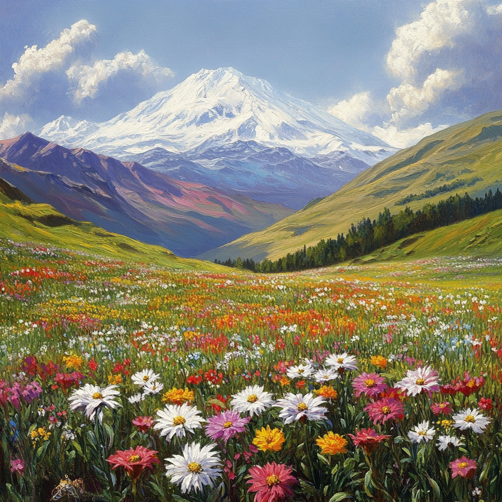 Эльбрус глазами нейрости. Похоже?