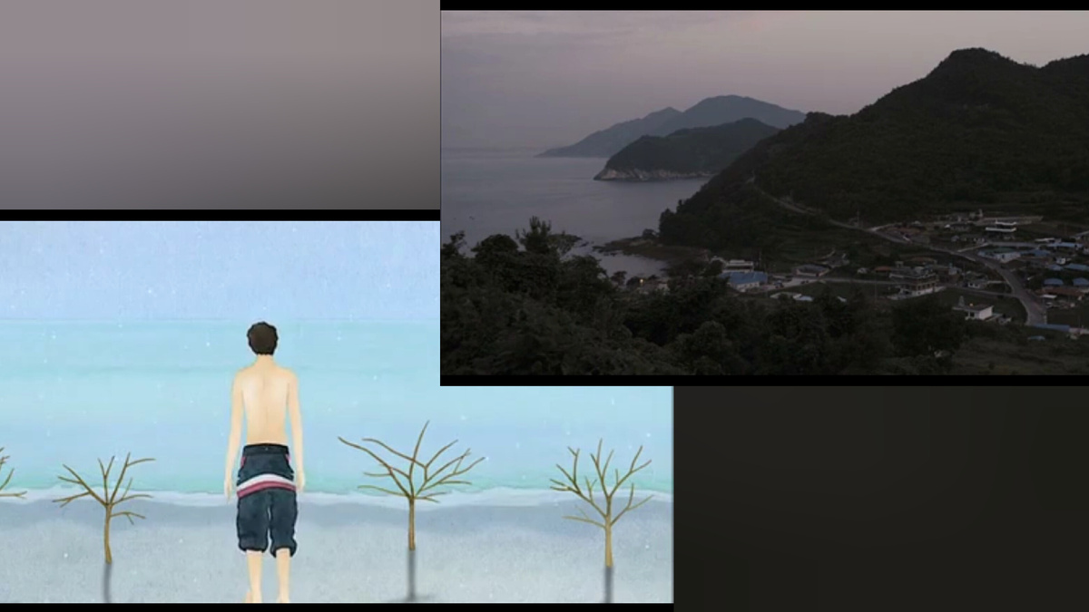 В фильме есть рисованные вставки с парнем и медузой и красивые пейзажи