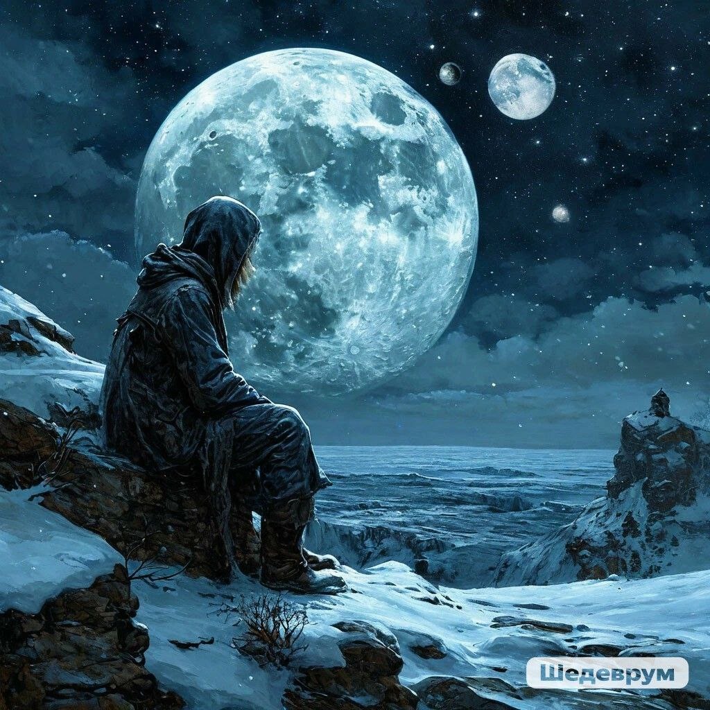 Одинкая луна нейросети