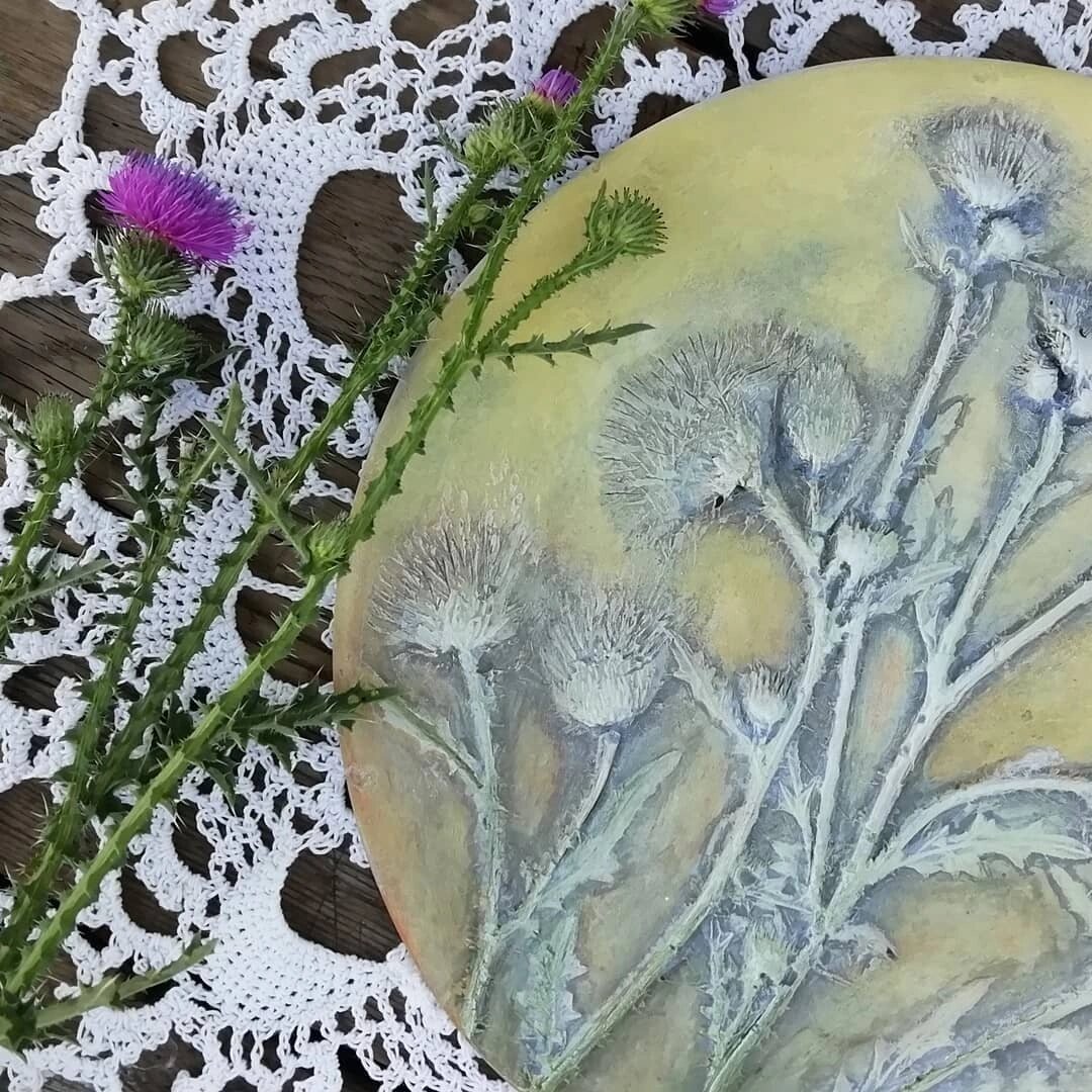 Панно в технике ботанический барельеф @nellielisova 