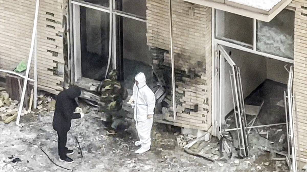    Последствия взрыва на первом этаже жилого дома на Рязанском проспекте / Фото: Максим Григорьев, ЦОС ФСБ РФ / ТАСС