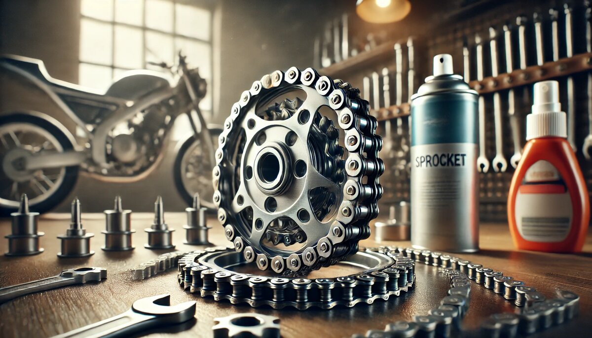 Цепь мотоцикла.