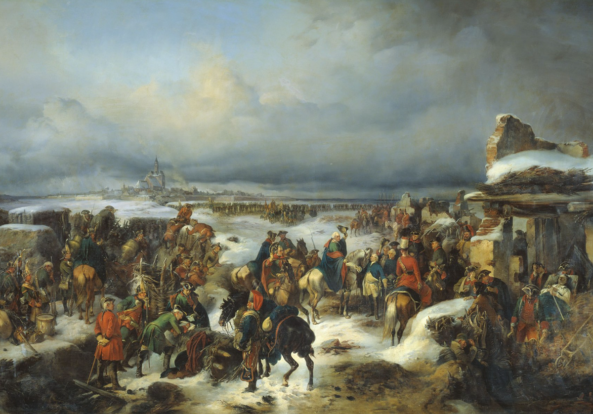 «Взятие крепости Кольберг в ходе Семилетней войны». А. Коцебу.