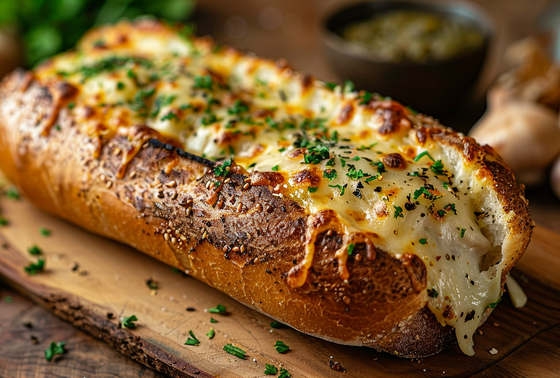    Горячий бутерброд в батоне