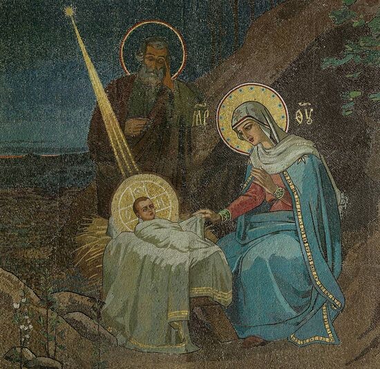 М. Нестеров. Рождество Христово. Из открытого источника