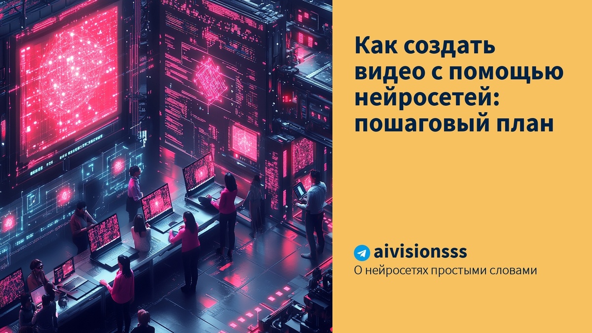    Как создать видео с помощью нейросетей: пошаговый план aivisions