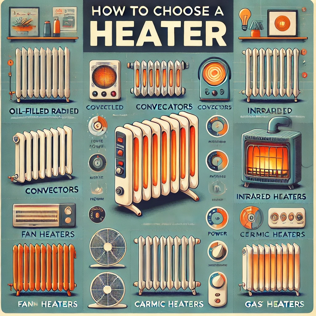 виды обогревателей