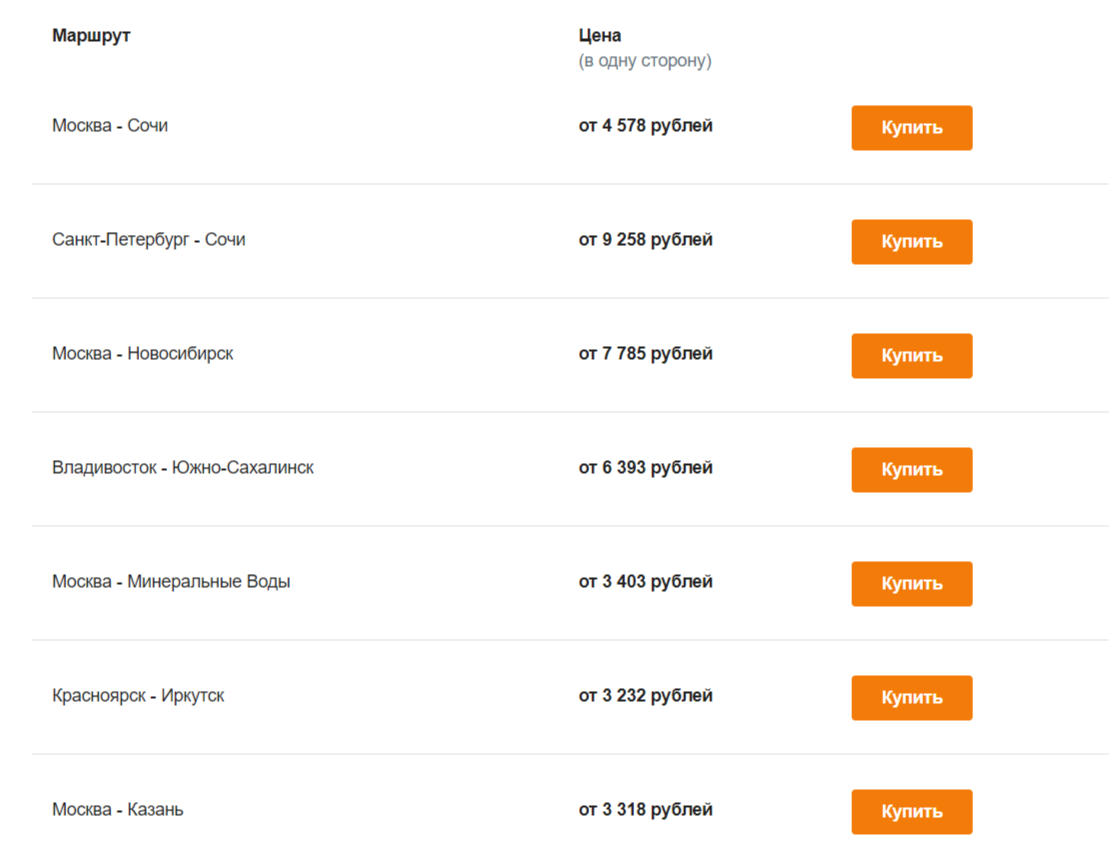 Рейсы из г. Екатеринбург