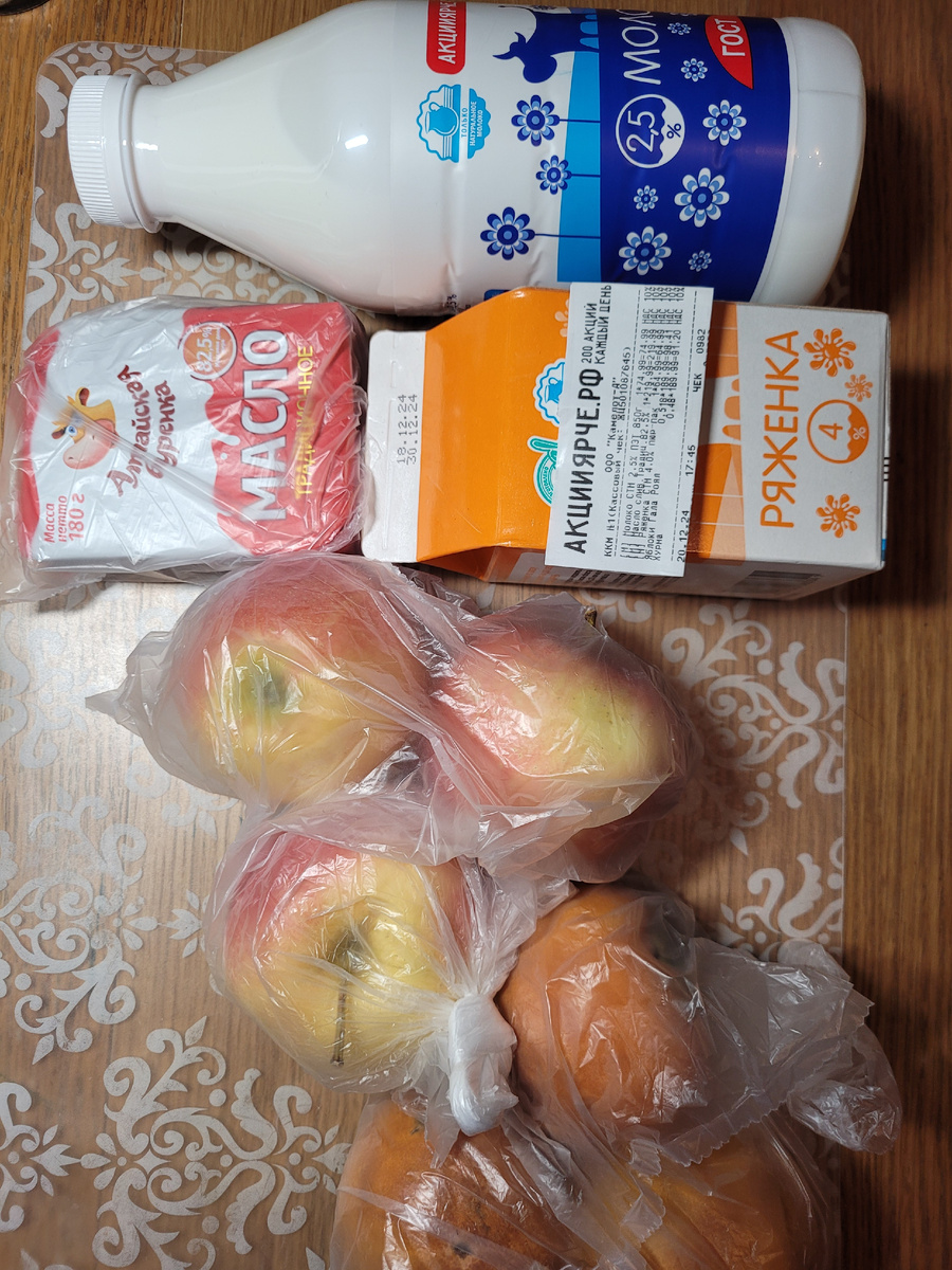 Продукты, которые я сегодня купила