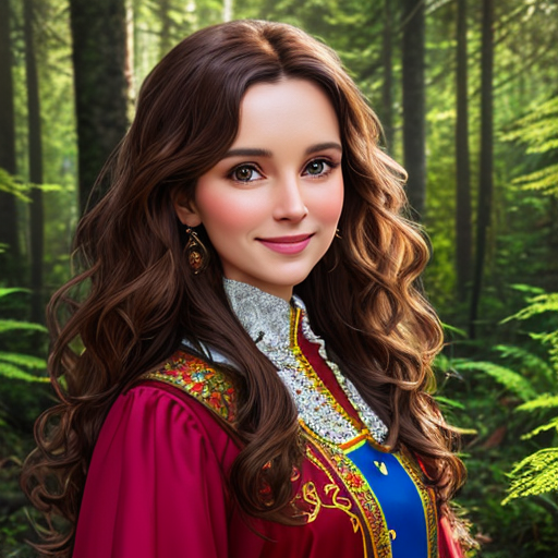 Принцесса Авилла. В галерее все иллюстрации созданы нейросетью для онлайн генерации картинок dezgo.com.