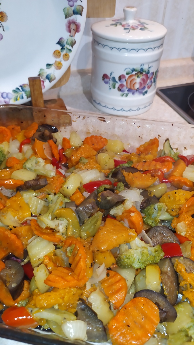 Вид когда овощей много.