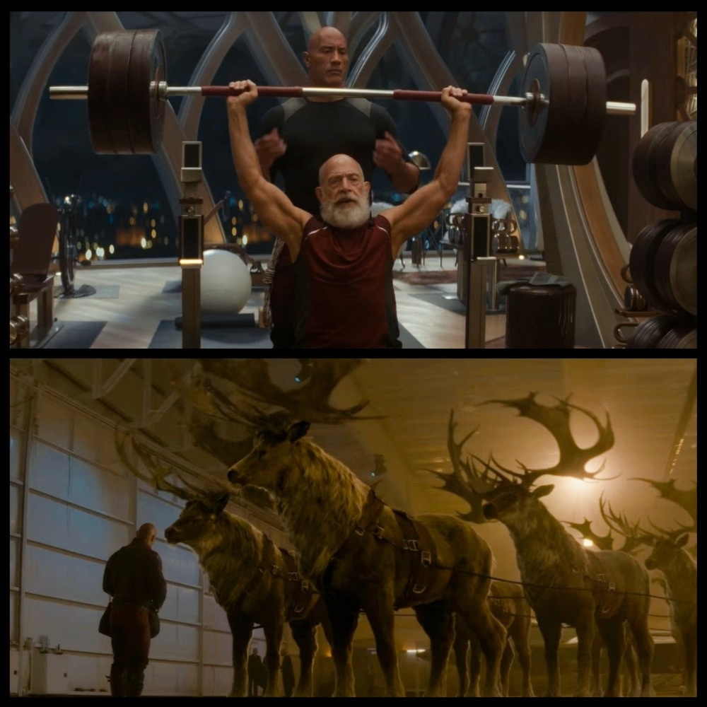 На фото обработанные мной скрины из фильма "Миссия: Красный", "Красный - один", 2024г., режиссёр Джейк Кэздан, кинокомпании Amazon MGM Studios, Seven Bucks Productions. На основе оригинальной истории Хирама Гарсии. Скрины собраны в коллаж, коллаж демонстрирует общий визуальный фон фильма и облик героев для оценки их плюсов в этом направлении. Подробнее об этом рассказано в статье. Все материалы принадлежат правообладателям и размещены исключительно в информационных целях.