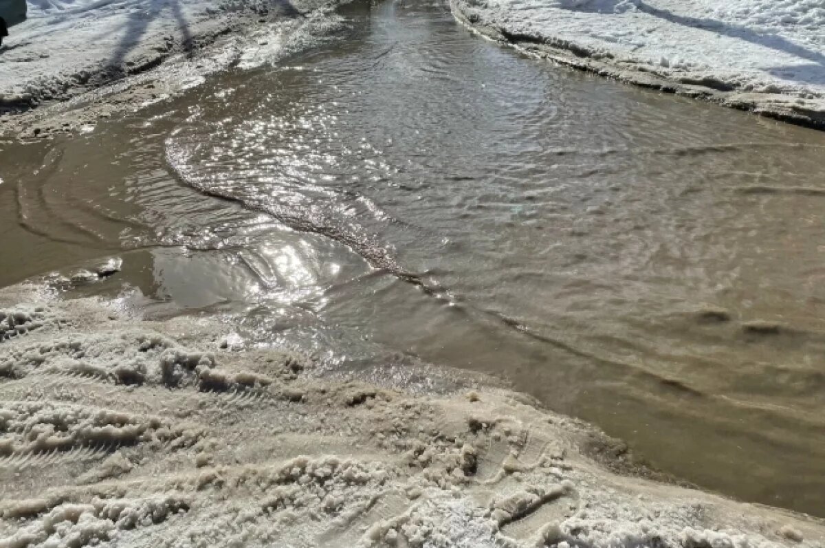    Очевидцы сообщили о коммунальной аварии, затопившей улицу Плеханова в Перми