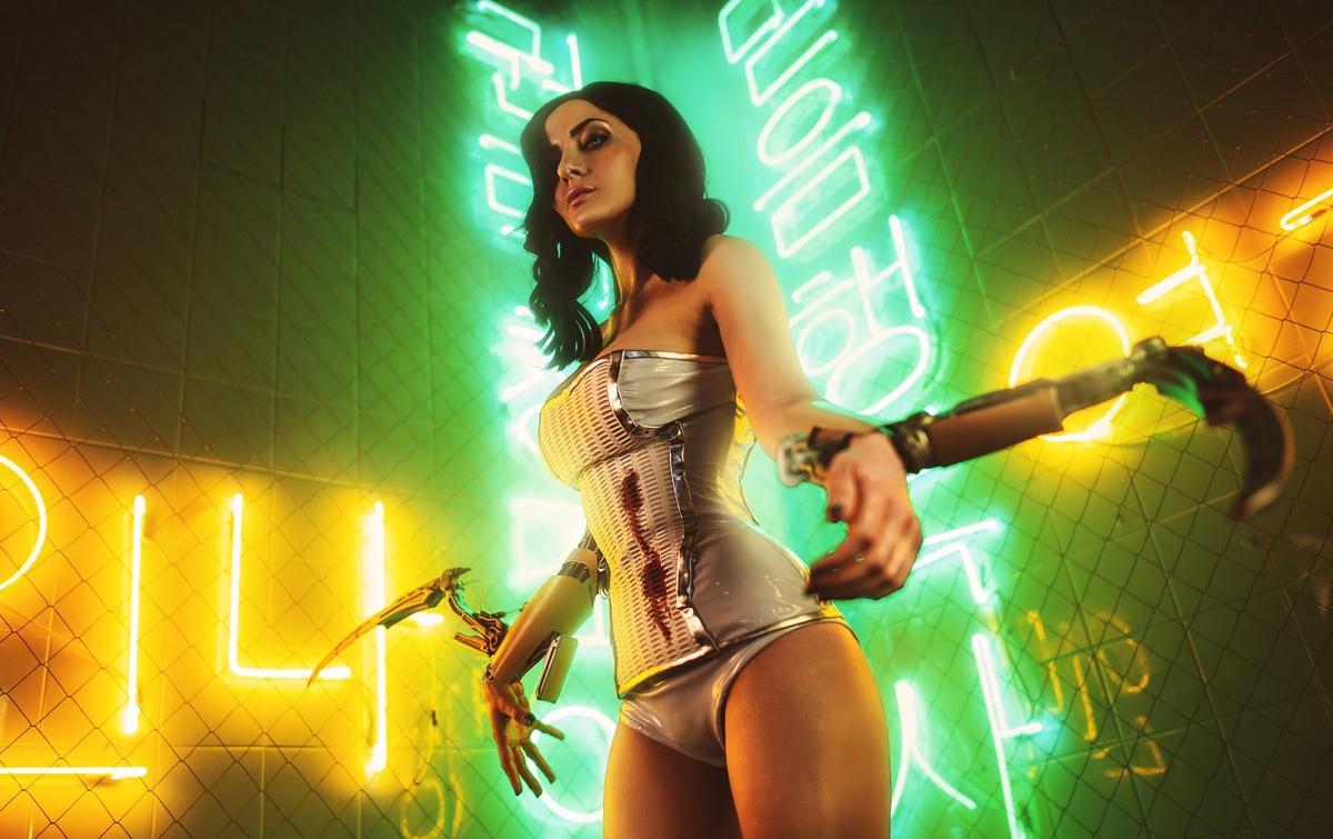 Mantis blade lady из Cyberpunk2077
