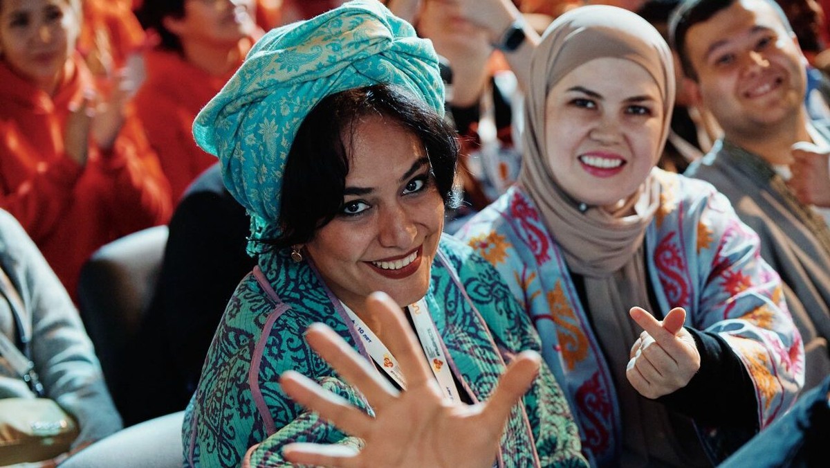    Ширин Абидова, руководитель Ассоциации волонтёров Узбекистана. Фото: Международный форум гражданского участия 2024