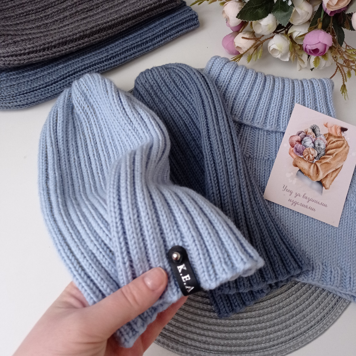 Рисунок - 2 лицевые петли 2 изнаночные.