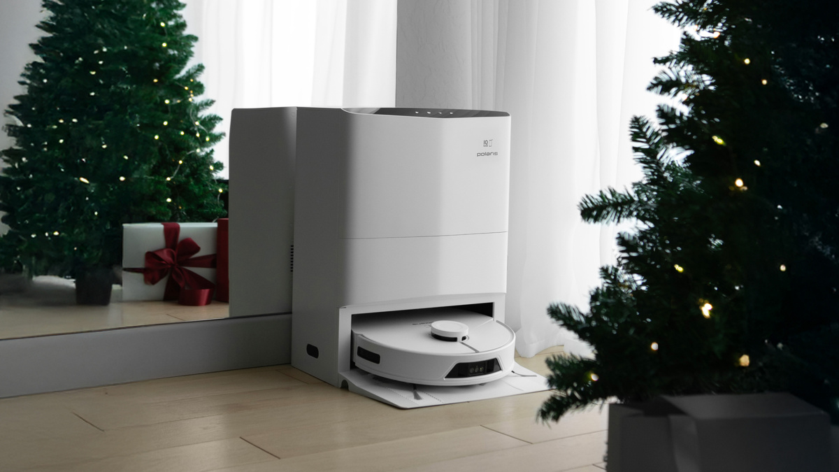 Робот-пылесос со станцией самоочистки Polaris PVCRAC 7750 WIFI IQ Home