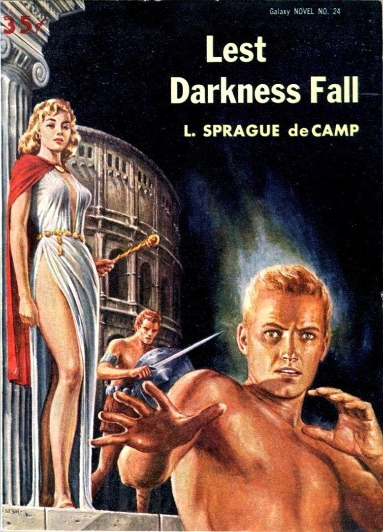 Обложка американского издания романа Спрэга де Кампа, 1941 г.