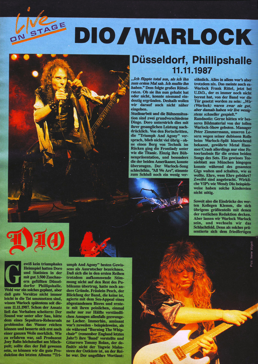 Страница журнала Metal Hammer