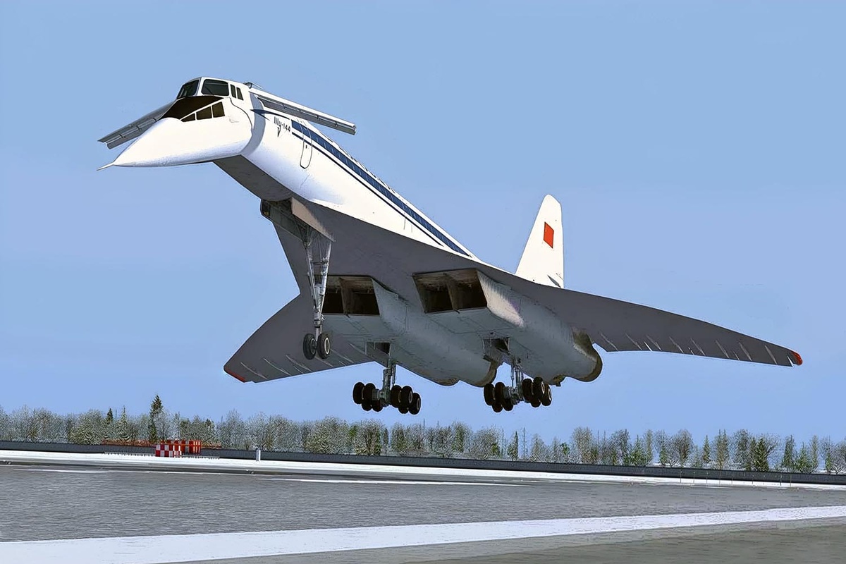 Модель Ту-144С, найденная в интернете.