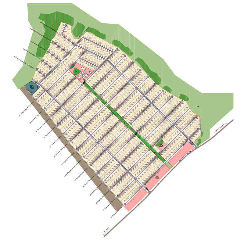 План коттеджного поселка Березовый мыс