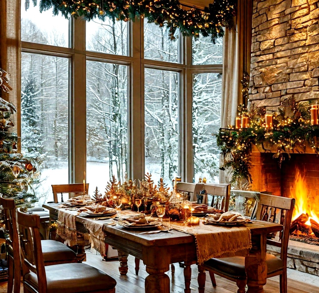 Зимняя сказка, создала в нейрости 