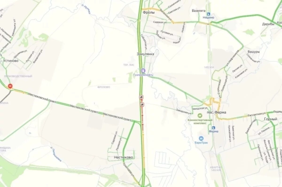    Очевидцы сообщают о пробке на трассе Пермь – Екатеринбург из-за ДТП с фурой